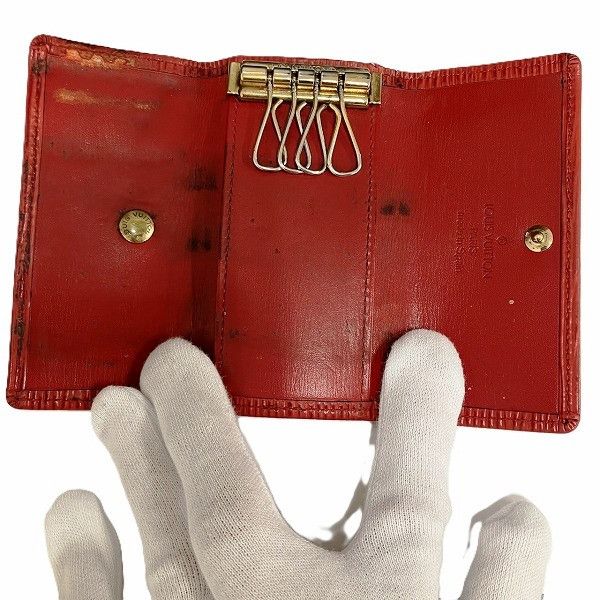 Louis Vuitton Louis Vuitton Louis Vuitton Epi Leather Key Case M6382E Leather Key Holder M6382E in Fair Condition Size ONE SIZE - 2 Thumbnail