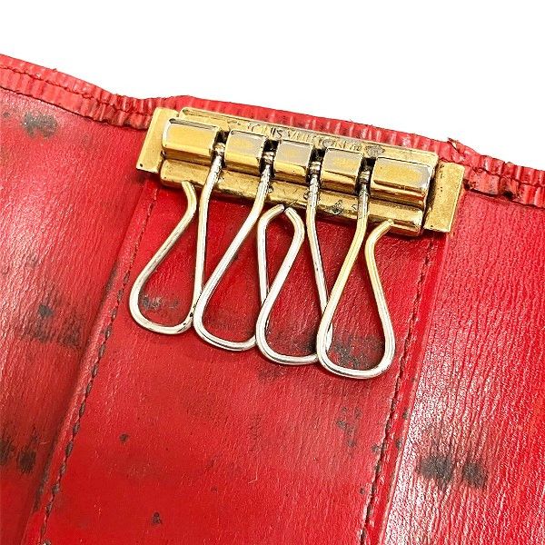 Louis Vuitton Louis Vuitton Louis Vuitton Epi Leather Key Case M6382E Leather Key Holder M6382E in Fair Condition Size ONE SIZE - 5 Thumbnail