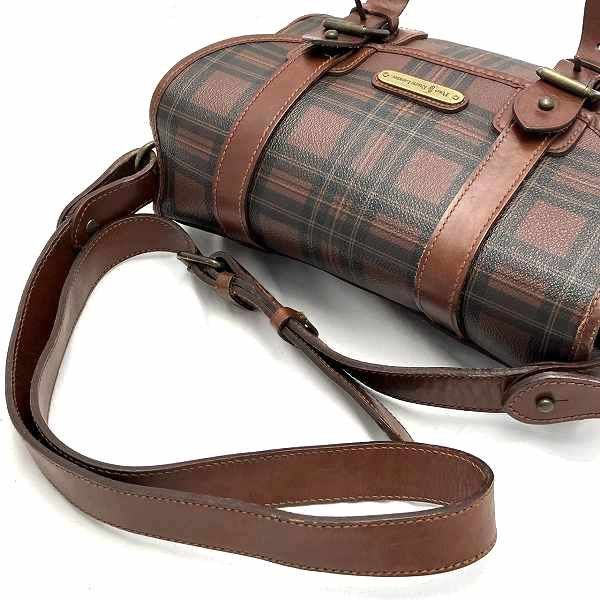 Other Other Ralph Lauren Checkered Crossbody Bag Leather Crossbody Bag in Good Condition Size ONE SIZE - 9 Thumbnail