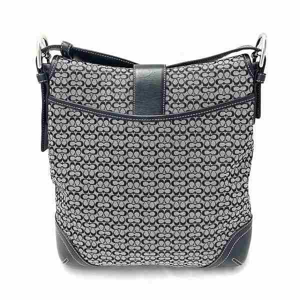 Coach Coach Coach Mini Signature Shoulder Bag 6377 Canvas Shoulder Bag 6377 in Great Condition Size ONE SIZE - 2 Thumbnail