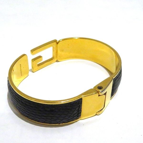 Gucci Gucci Gucci Leather Bangle Bracelet Metal Bangle in Good Condition Size ONE SIZE - 5 Thumbnail