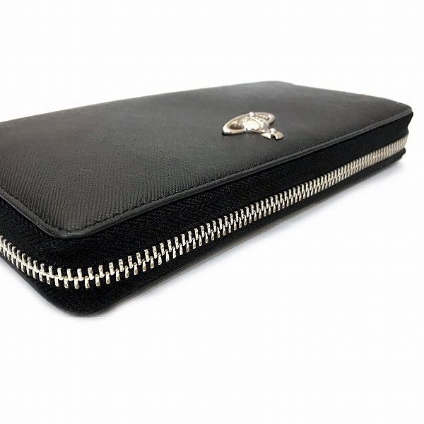 Vivienne Westwood Vivienne Westwood Vivienne Westwood Leather Zip Around Wallet Leather Long Wallet 51050023-40565 in Good Condition Size ONE SIZE - 7 Thumbnail