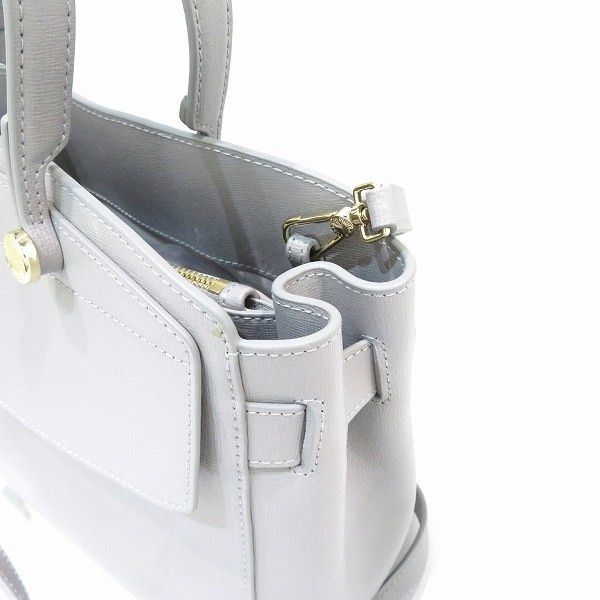 Furla Furla Furla Stella Gray Leather Handbag Leather Handbag in Great Condition Size ONE SIZE - 4 Thumbnail
