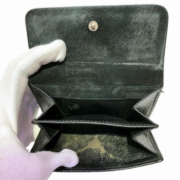 Gucci Gucci Gucci Leather Bifold Wallet Black Leather Short Wallet 03521331896 in Fair Condition Size ONE SIZE - 5 Thumbnail