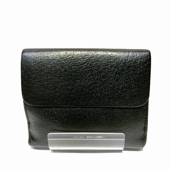 Gucci Gucci Gucci Leather Bifold Wallet Black Leather Short Wallet 03521331896 in Fair Condition Size ONE SIZE - 9 Thumbnail