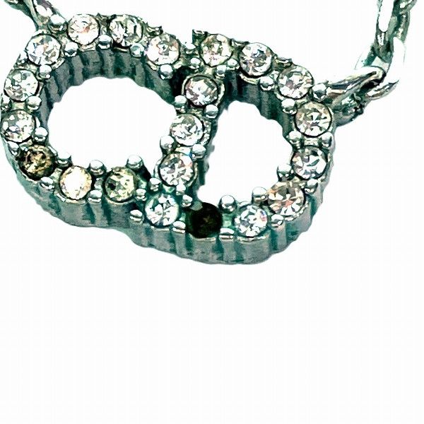 Dior Dior Dior Logo Rhinestone Necklace Metal Necklace in Fair Condition Size ONE SIZE - 6 Thumbnail