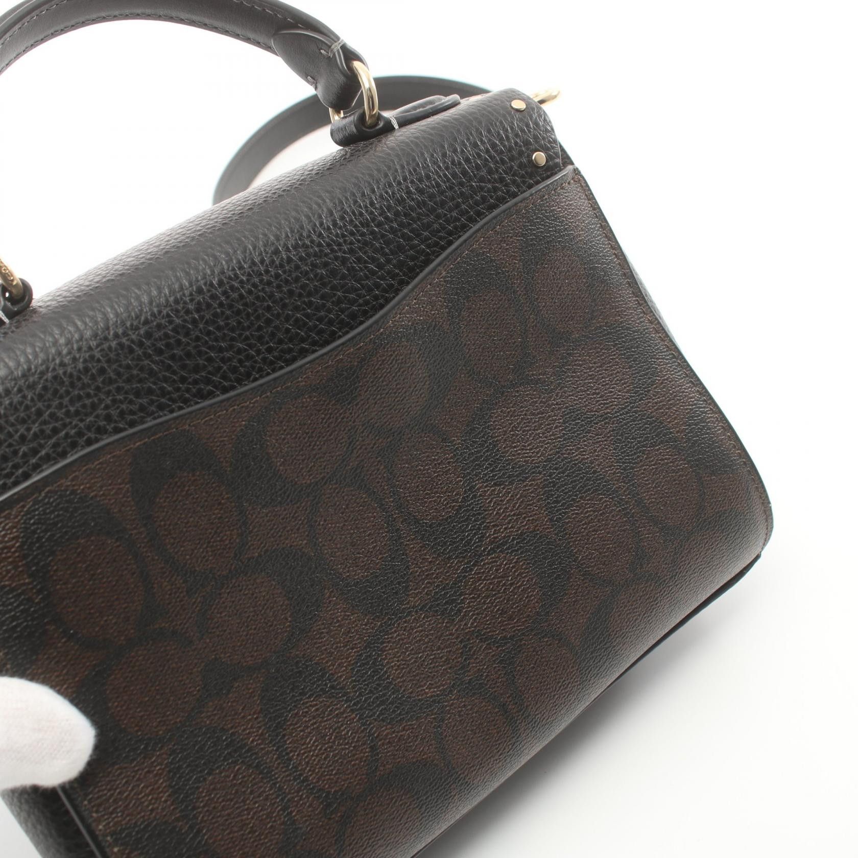 Coach Coach Morgan Top Handle Bag Leather Handbag CF322 in Great Condition Size ONE SIZE - 5 Thumbnail