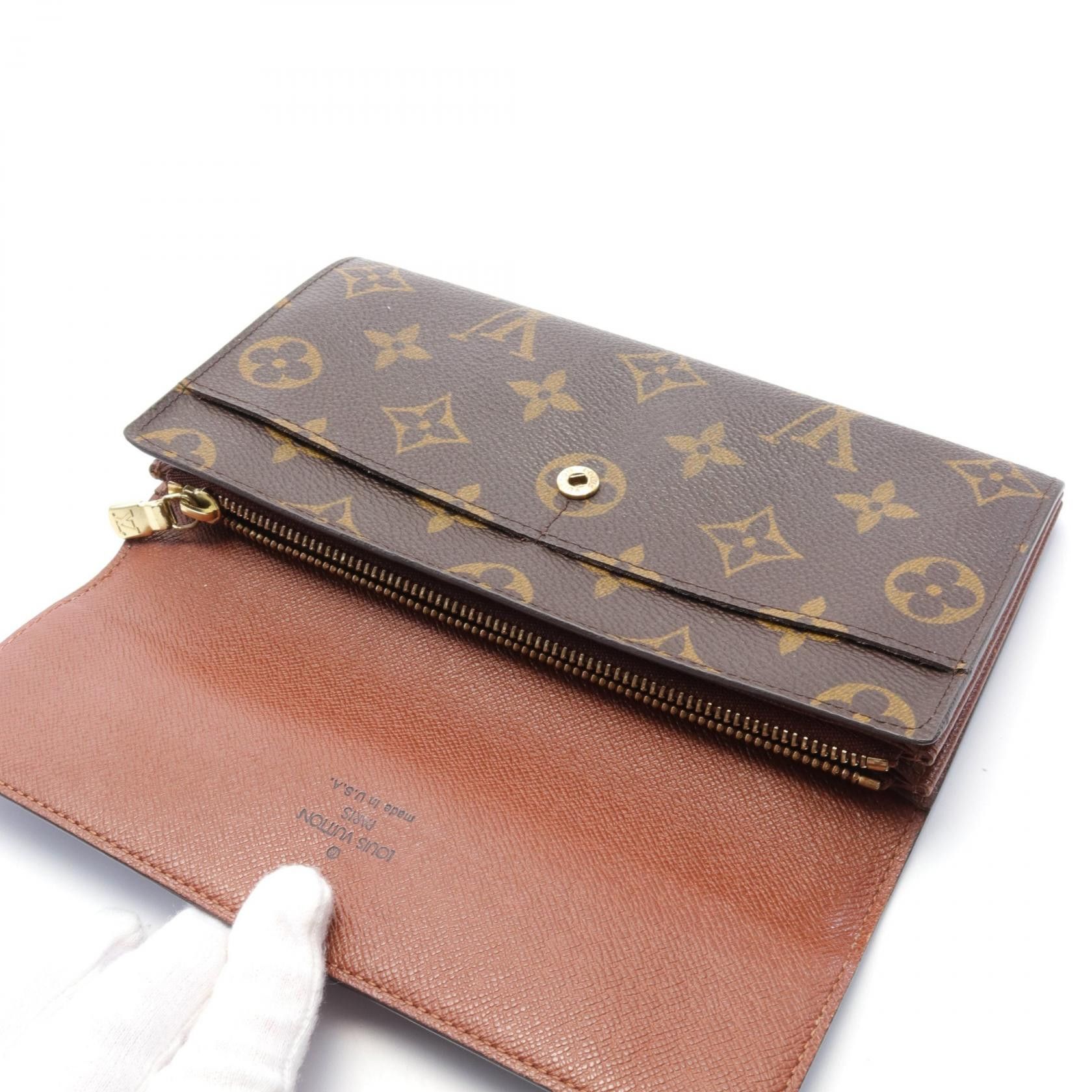 Louis Vuitton Louis Vuitton Monogram Sarah Wallet Canvas Long Wallet M61726 in Great Condition Size ONE SIZE - 5 Thumbnail