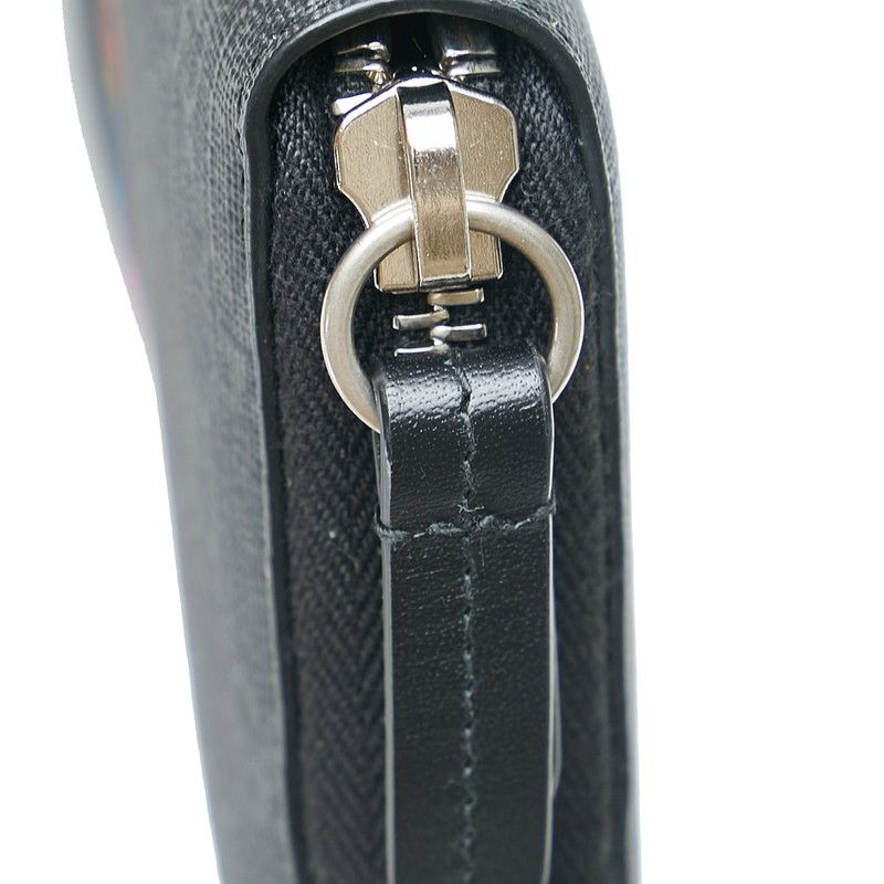 Gucci Gucci Gucci GG Supreme Eagle Zip Wallet Black Canvas Long Wallet 451278 in Great Condition Size ONE SIZE - 6 Thumbnail