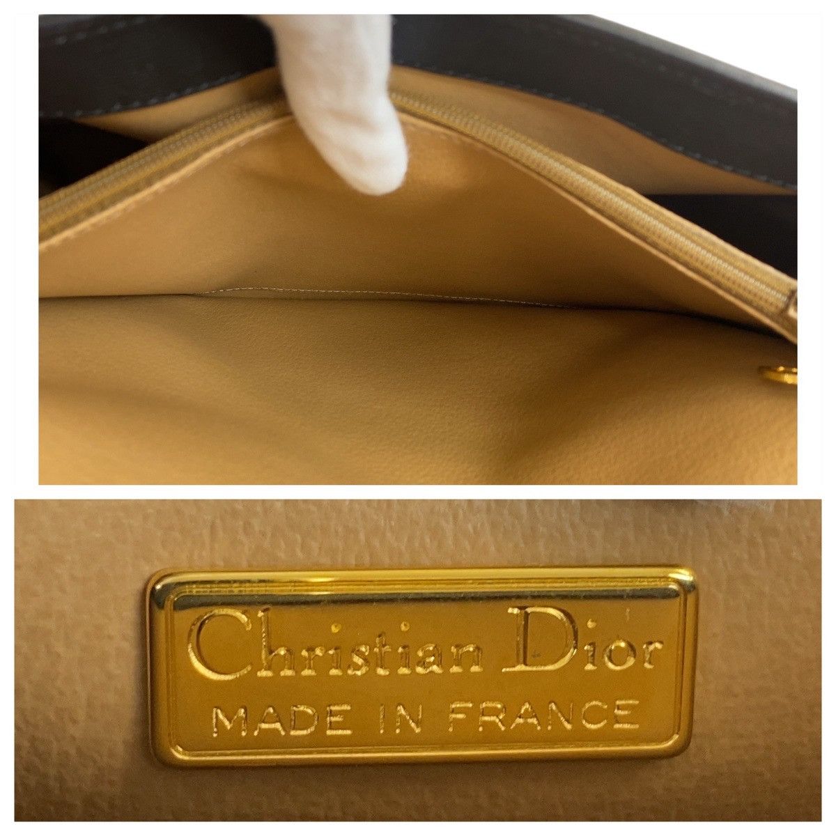 Dior Dior Dior Vintage Trotter Black PVC Leather Shoulder Bag Canvas Crossbody Bag 408638 in Very Good Condition Size ONE SIZE - 9 Thumbnail
