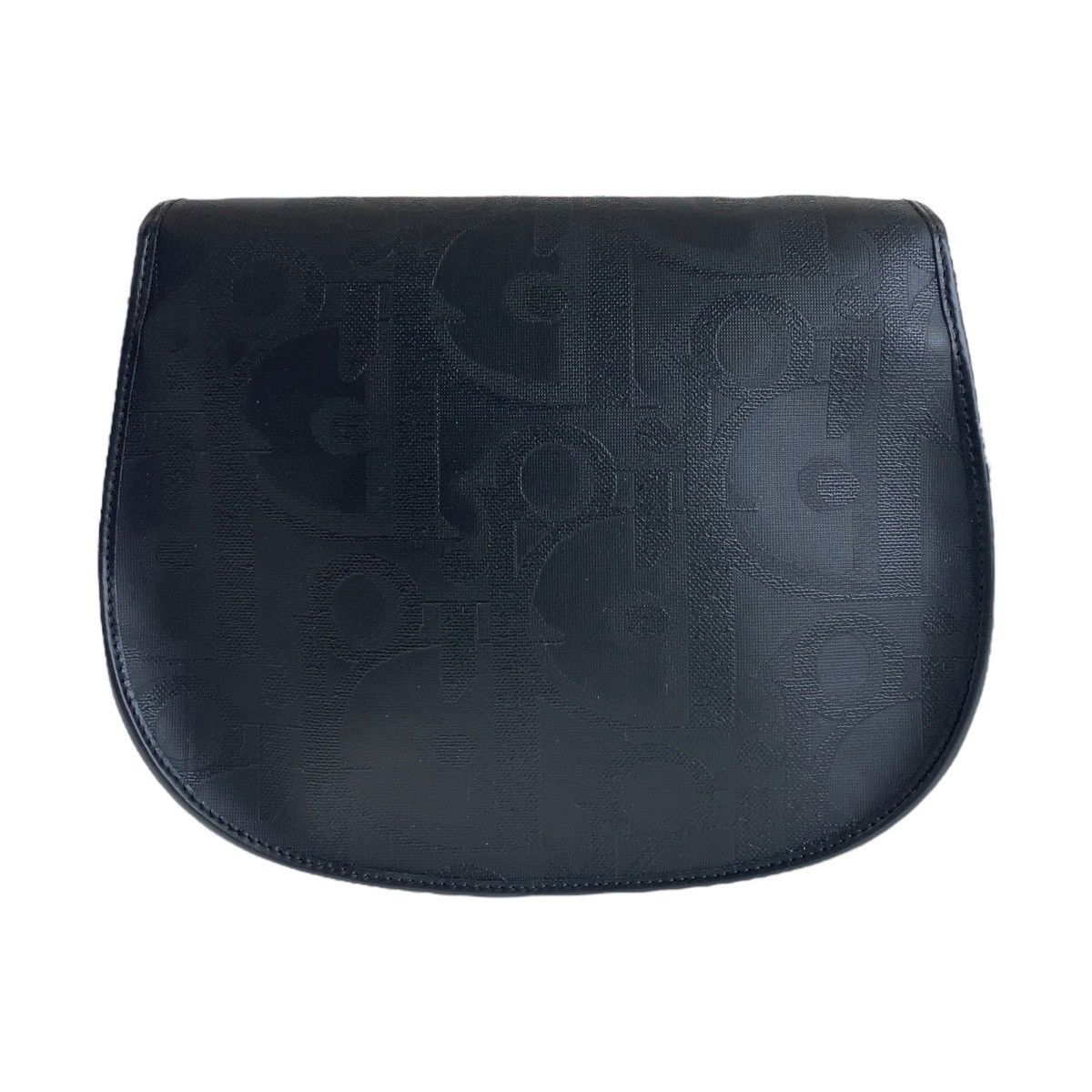 Dior Dior Dior Vintage Trotter Black PVC Leather Shoulder Bag Canvas Crossbody Bag 408638 in Very Good Condition Size ONE SIZE - 2 Thumbnail