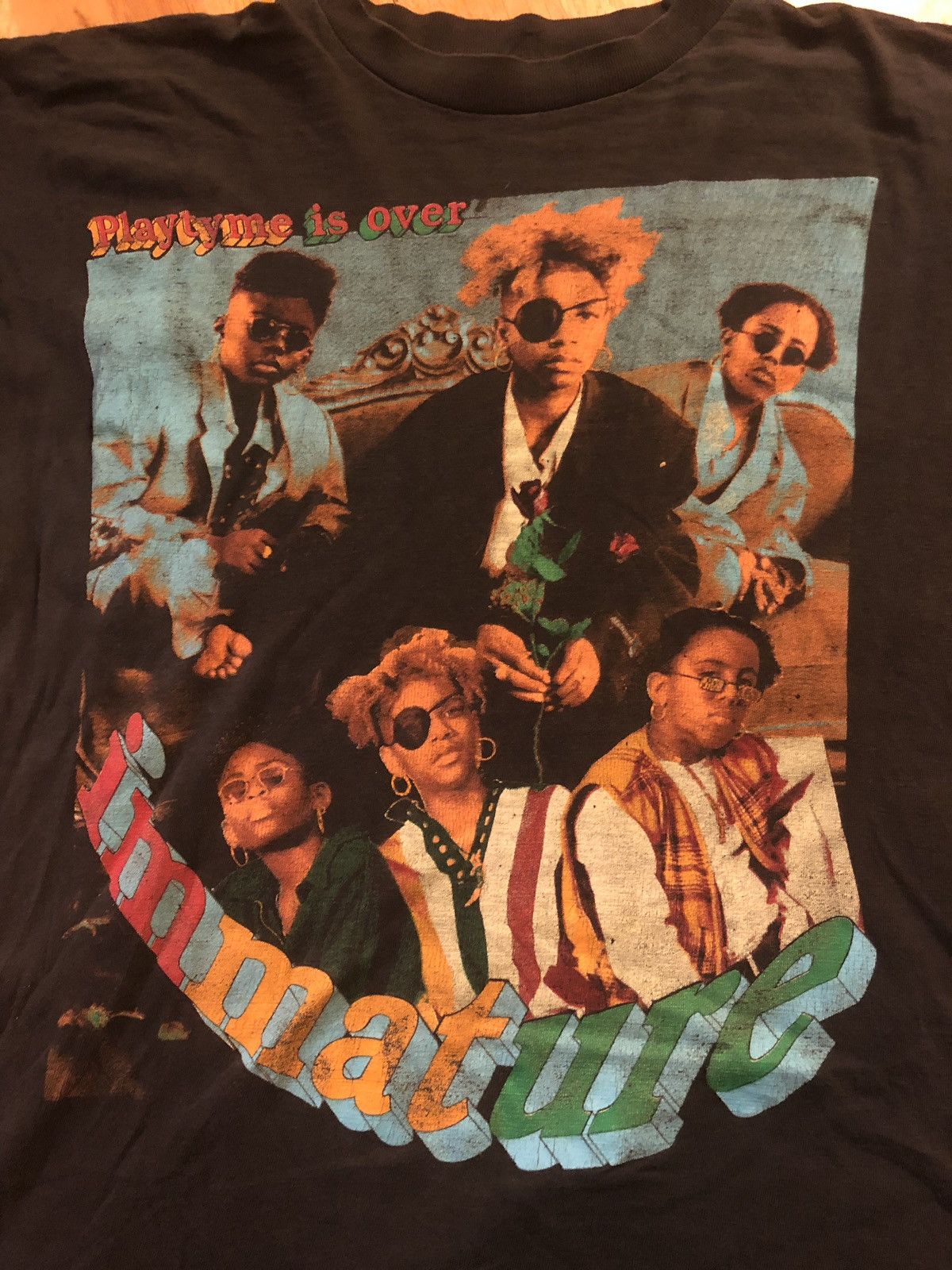 VINTAGE 90's IMMATURE / IMx PLAYTYME IS OVER R&B Tee