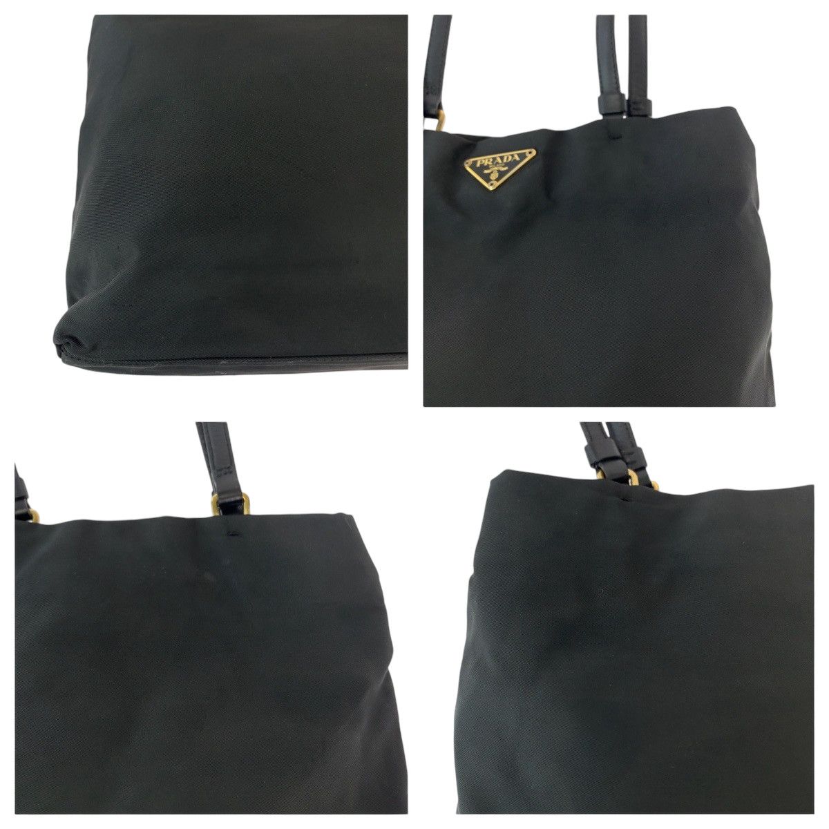 Prada Prada Prada Nylon Tessuto Logo Tote Bag Canvas Tote Bag 408397 in Very Good Condition Size ONE SIZE - 5 Thumbnail
