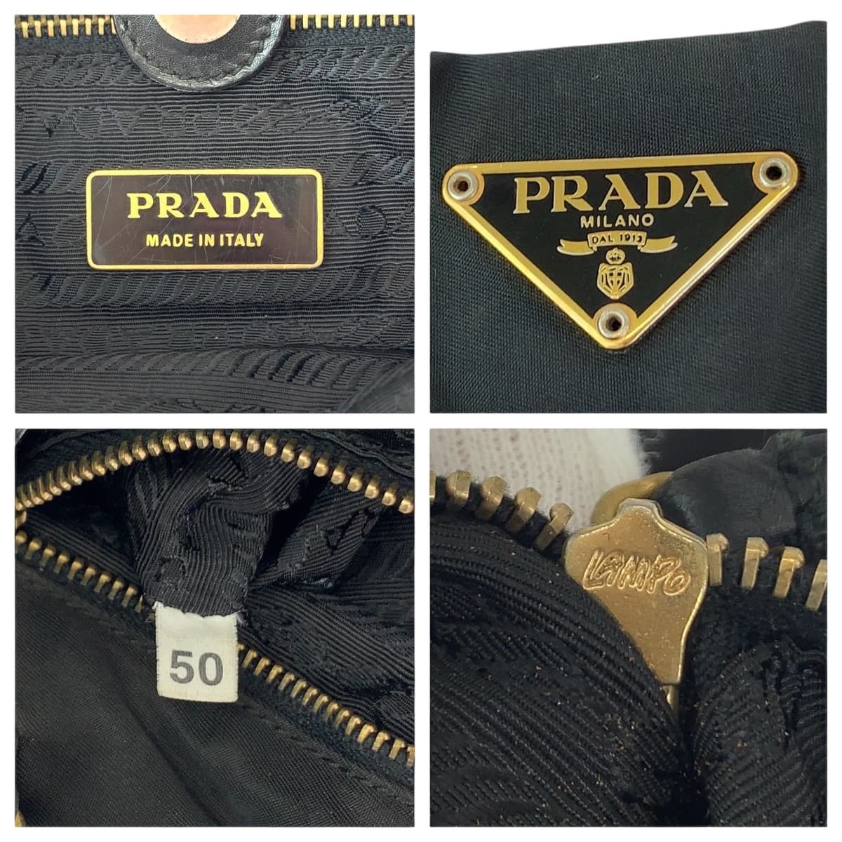 Prada Prada Prada Nylon Tessuto Logo Tote Bag Canvas Tote Bag 408397 in Very Good Condition Size ONE SIZE - 4 Thumbnail