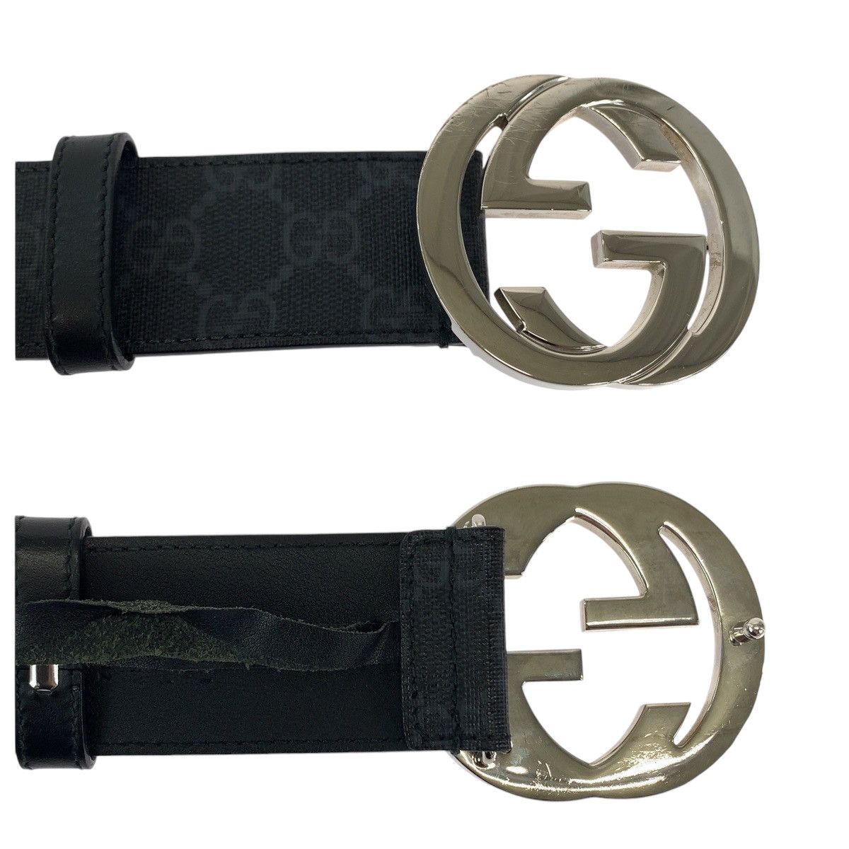 Gucci Gucci Gucci Interlocking GG Supreme Canvas Belt Canvas Belt 490199 in Very Good Condition Size ONE SIZE - 5 Thumbnail