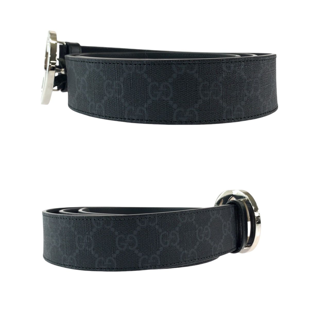 Gucci Gucci Gucci Interlocking GG Supreme Canvas Belt Canvas Belt 490199 in Very Good Condition Size ONE SIZE - 3 Thumbnail