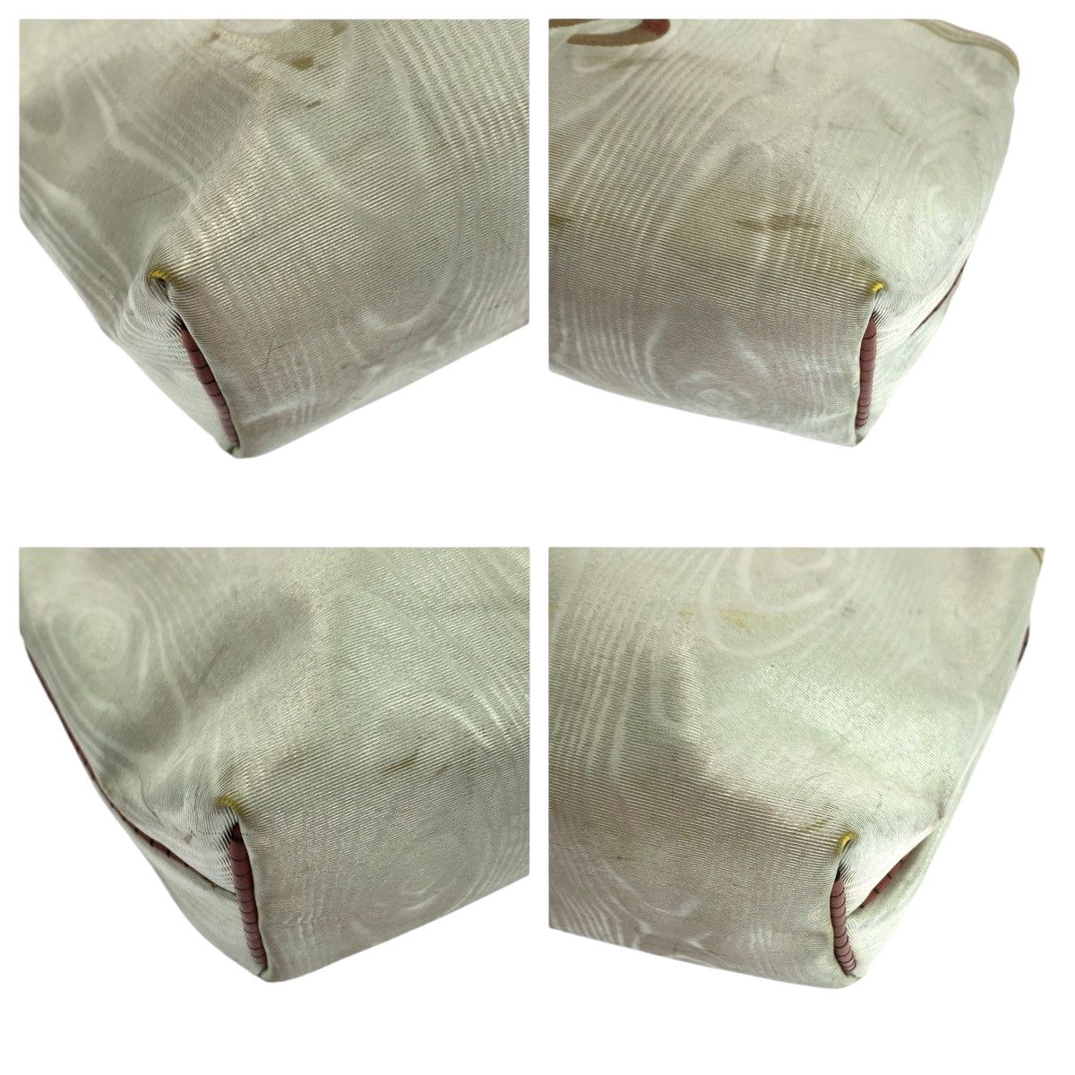 Loewe Loewe Loewe Nylon Anagram Woodgrain Pouch Canvas Vanity Bag in Very Good Condition Size ONE SIZE - 3 Thumbnail