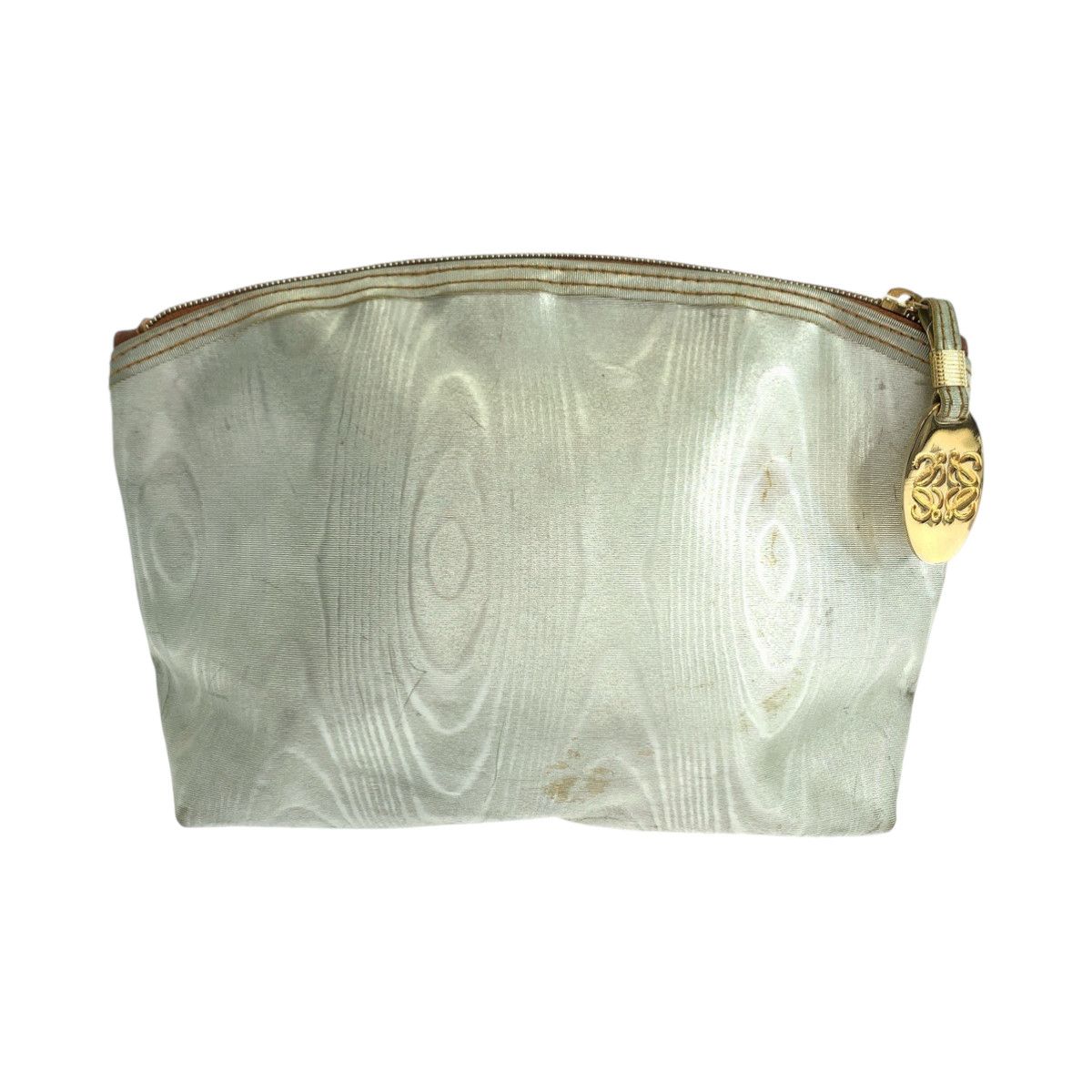 Loewe Loewe Loewe Nylon Anagram Woodgrain Pouch Canvas Vanity Bag in Very Good Condition Size ONE SIZE - 2 Thumbnail