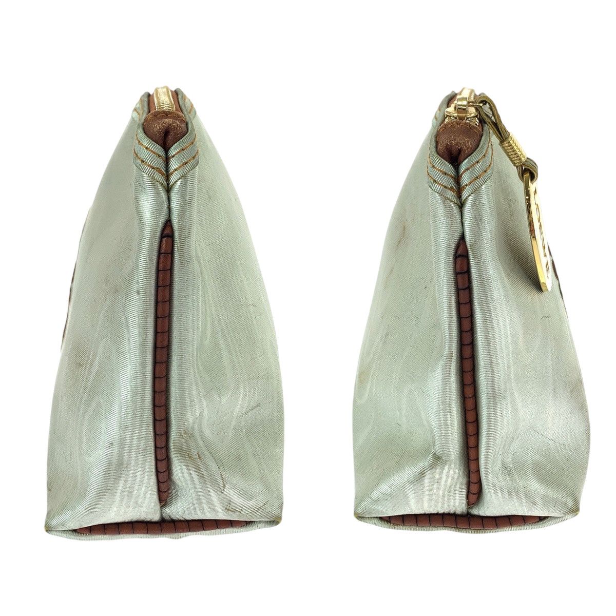 Loewe Loewe Loewe Nylon Anagram Woodgrain Pouch Canvas Vanity Bag in Very Good Condition Size ONE SIZE - 8 Thumbnail