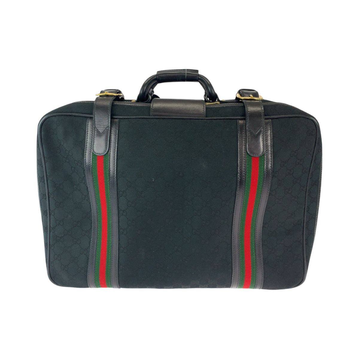 Gucci Gucci Gucci Vintage GG Canvas Boston Bag Black Canvas Travel Bag 24 010 524 50 in Very Good Condition Size ONE SIZE - 2 Thumbnail