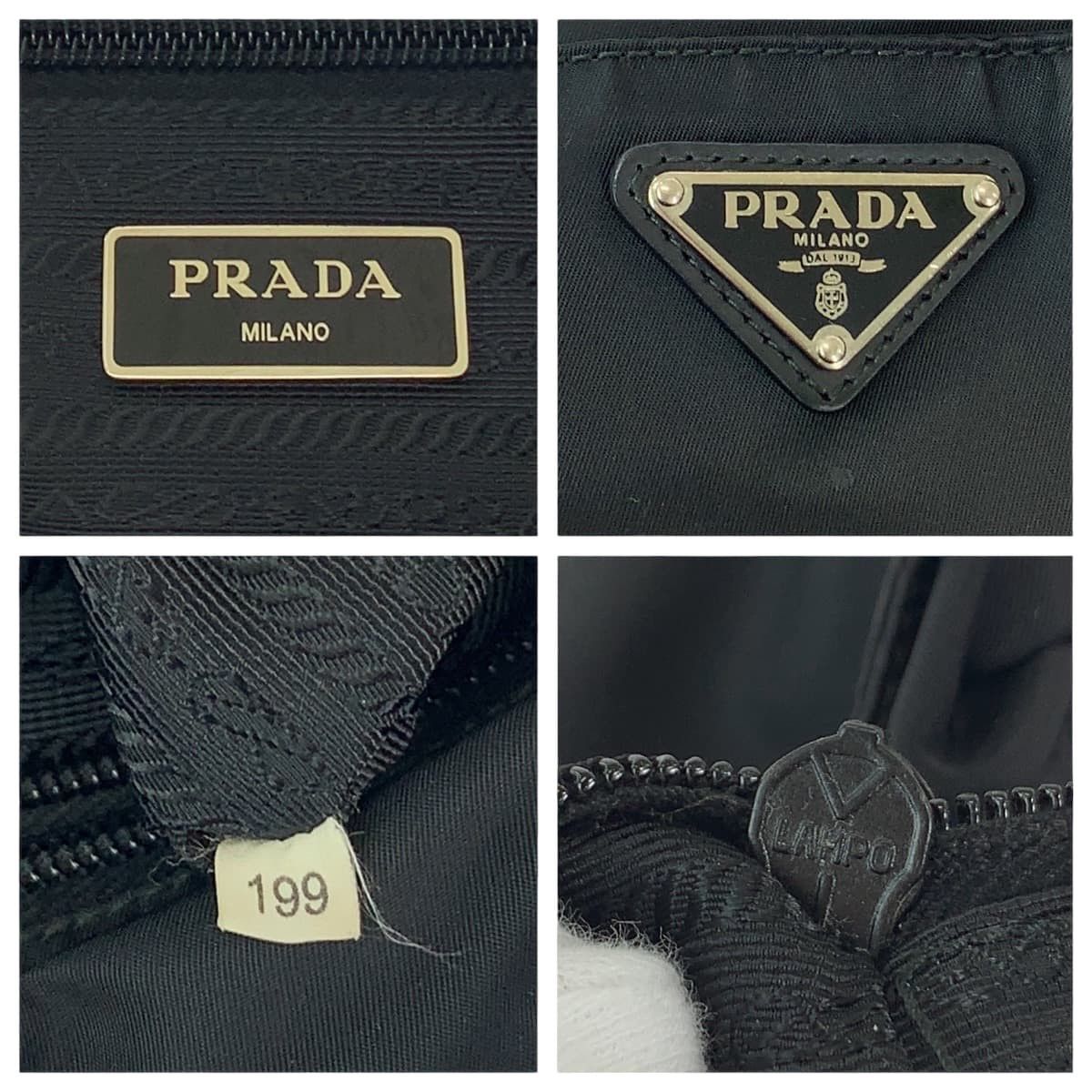Prada Prada Prada Nylon Tessuto Logo Tote Bag Canvas Tote Bag in Very Good Condition Size ONE SIZE - 4 Thumbnail