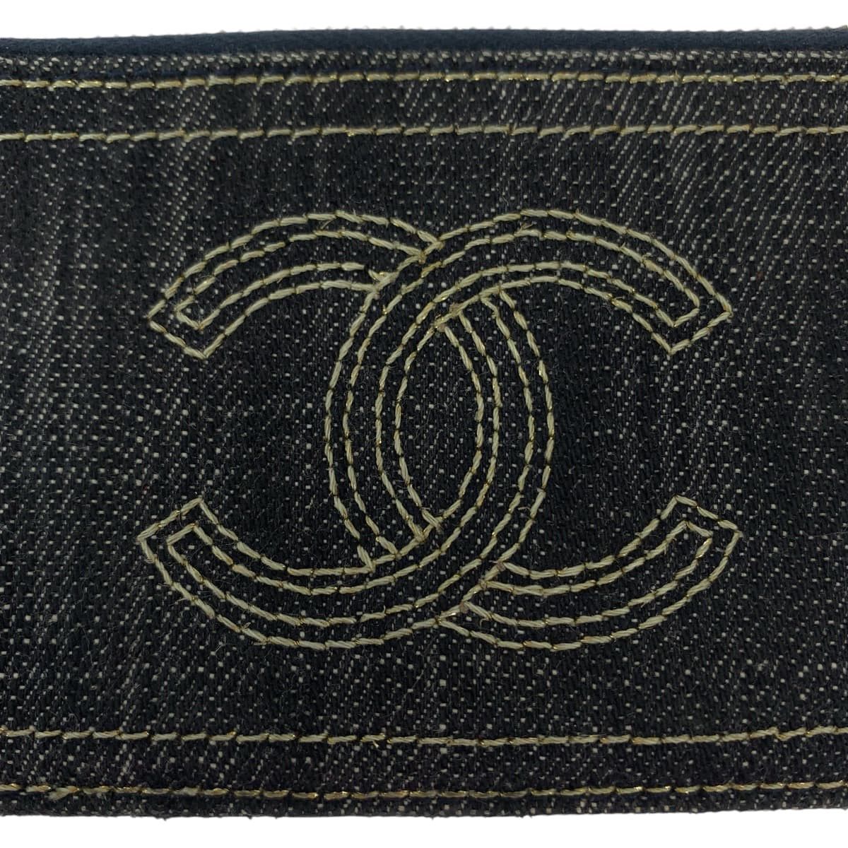Chanel Chanel Chanel Denim Coin Case with Chain Denim Coin Case 406989 in Very Good Condition Size ONE SIZE - 6 Thumbnail
