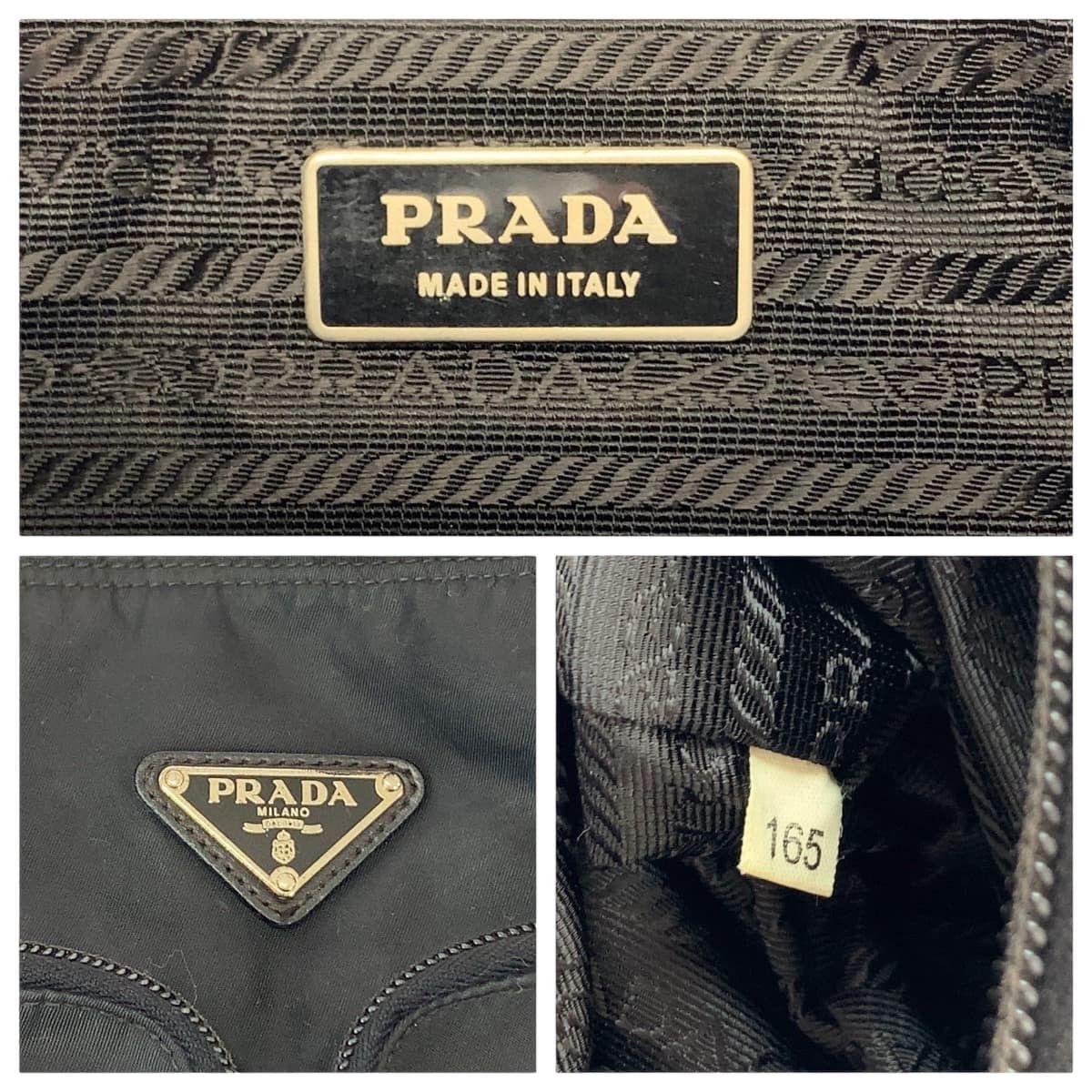 Prada Prada Prada Nylon Tessuto Logo Plate Messenger Bag Canvas Crossbody Bag 408388 in Very Good Condition Size ONE SIZE - 4 Thumbnail
