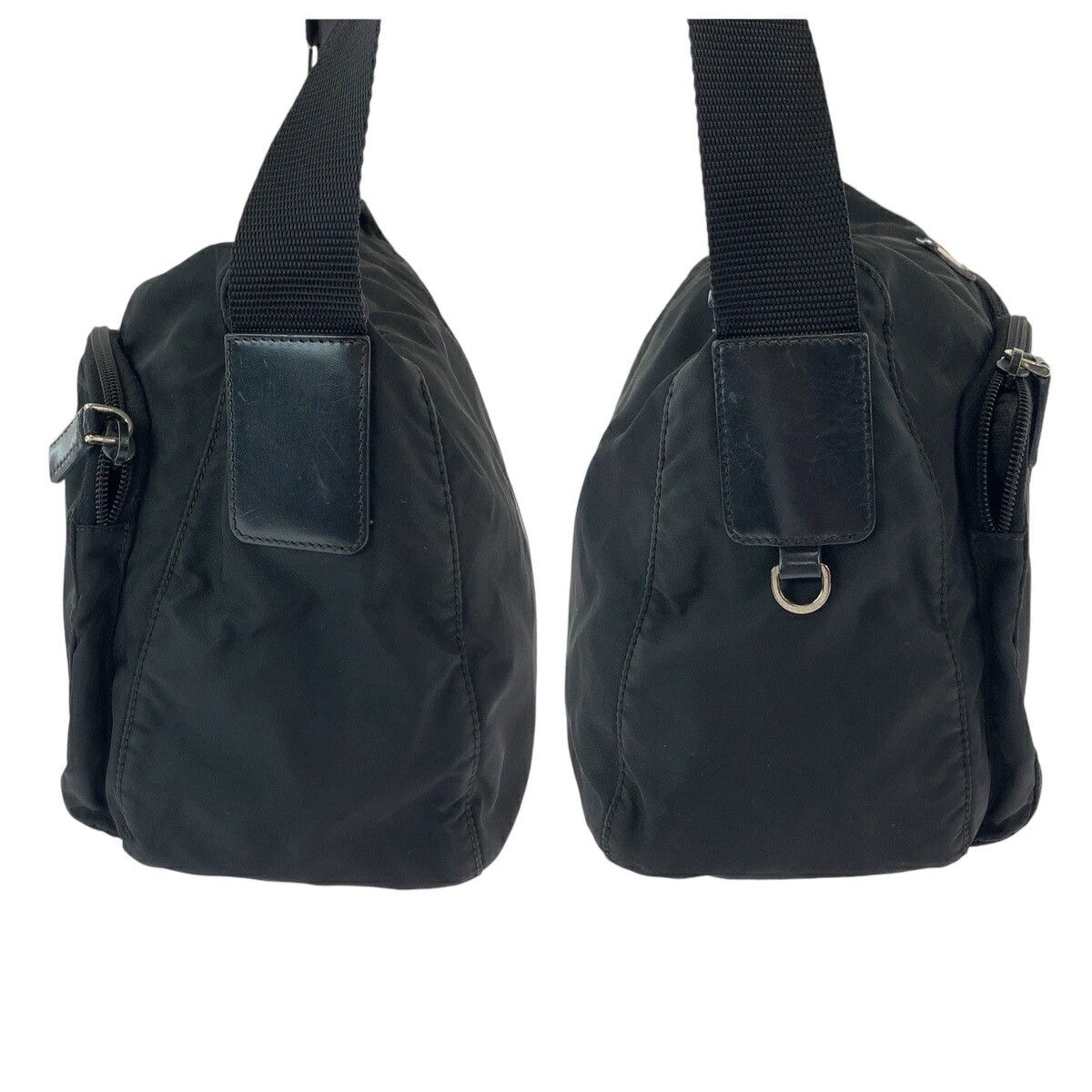 Prada Prada Prada Nylon Tessuto Logo Plate Messenger Bag Canvas Crossbody Bag 408388 in Very Good Condition Size ONE SIZE - 8 Thumbnail