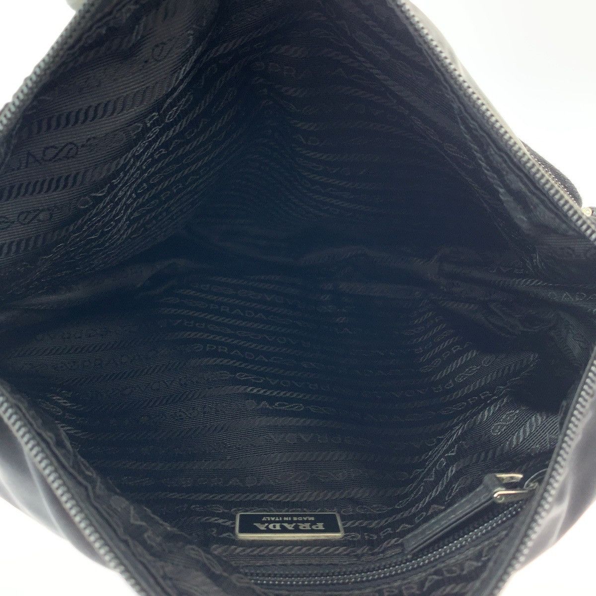 Prada Prada Prada Nylon Tessuto Logo Plate Messenger Bag Canvas Crossbody Bag 408388 in Very Good Condition Size ONE SIZE - 9 Thumbnail