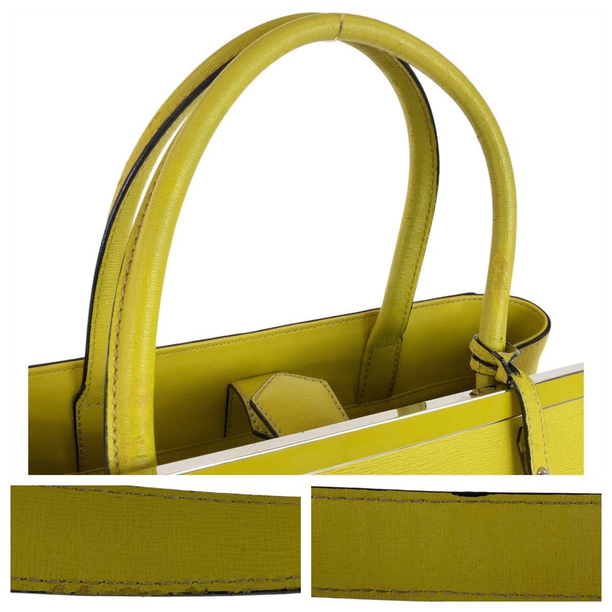 Fendi Fendi Fendi Leather 2Jours Tote Bag Leather Tote Bag 408554 in Very Good Condition Size ONE SIZE - 8 Thumbnail