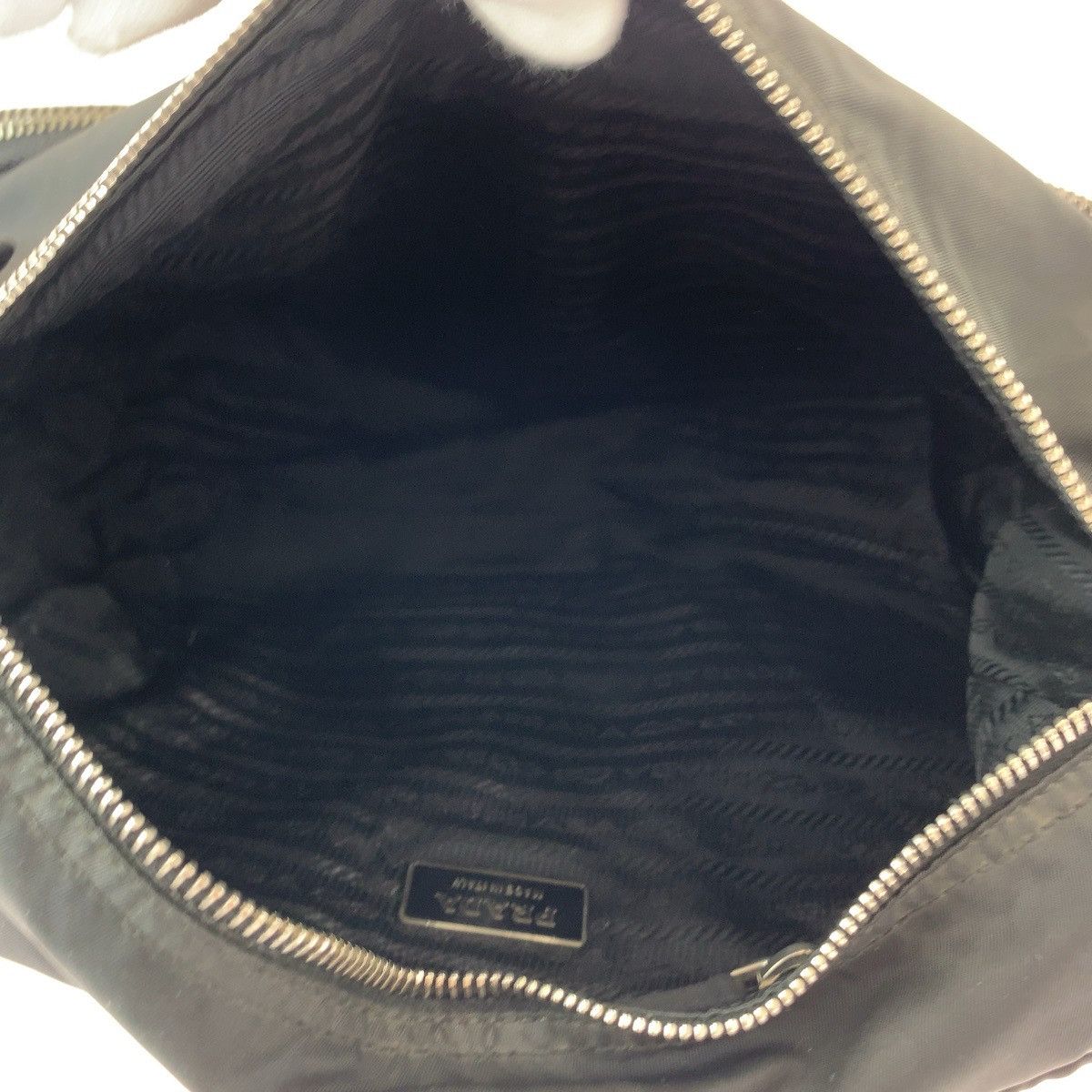 Prada Prada Prada Nylon Tessuto Logo Plate Messenger Bag Canvas Crossbody Bag 408489 in Very Good Condition Size ONE SIZE - 9 Thumbnail