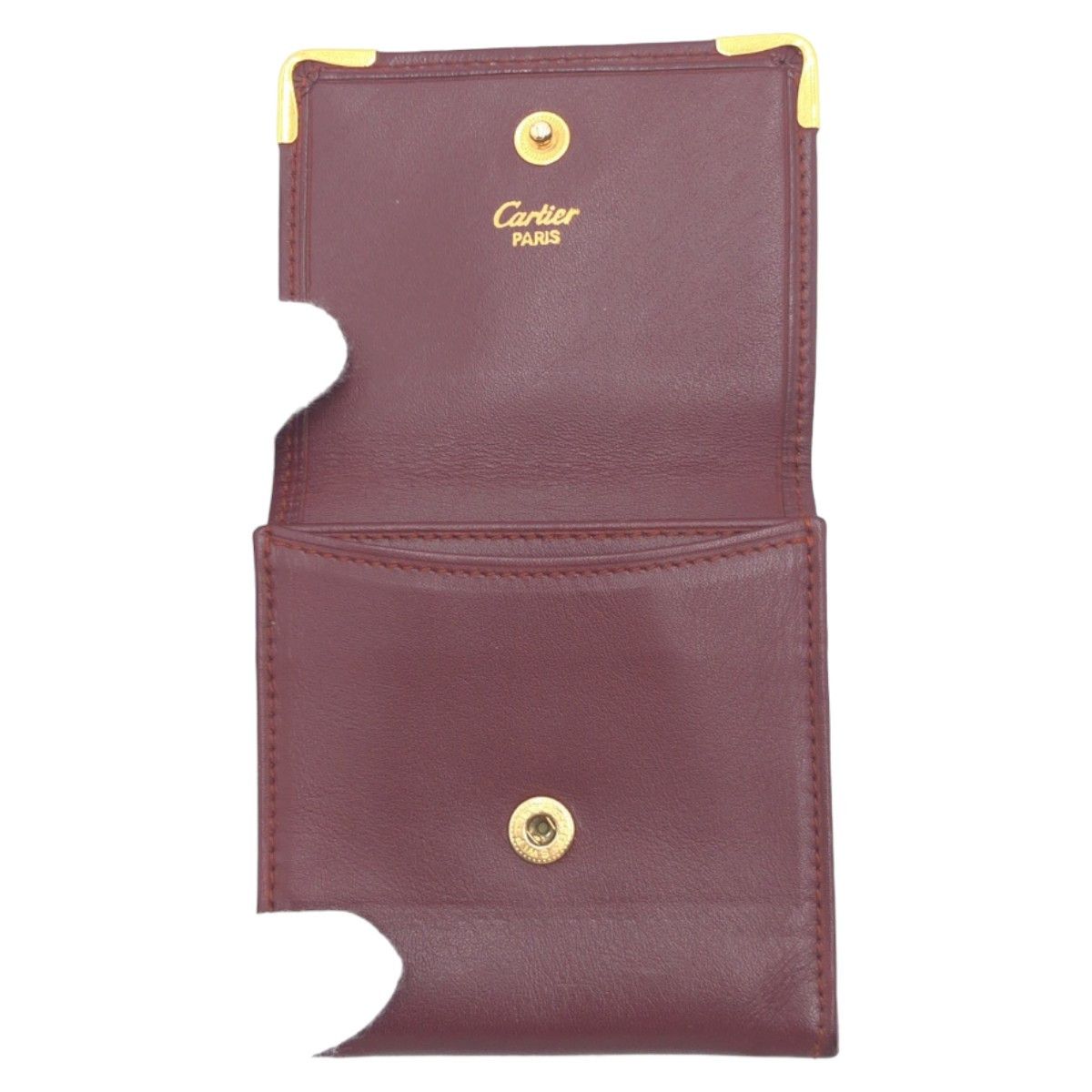 Cartier Cartier Cartier Must Line Leather Coin Case Leather Coin Case 407153 in Very Good Condition Size ONE SIZE - 8 Thumbnail