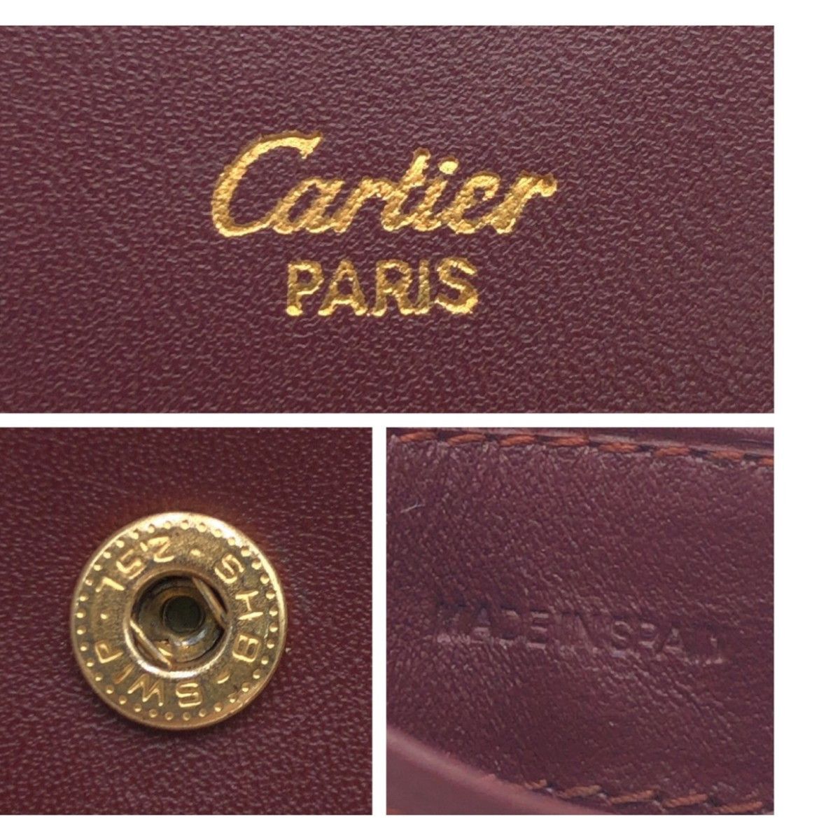 Cartier Cartier Cartier Must Line Leather Coin Case Leather Coin Case 407153 in Very Good Condition Size ONE SIZE - 4 Thumbnail