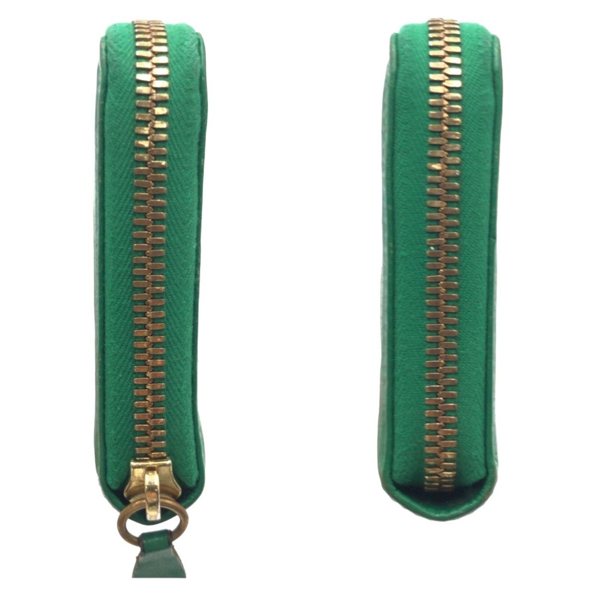 Other Other IL BISONTE Green Leather Long Wallet Leather Long Wallet in Very Good Condition Size ONE SIZE - 7 Thumbnail