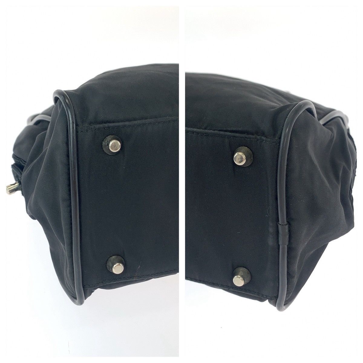 Prada Prada Prada Nylon Tessuto Logo Plate Handbag Canvas Handbag 407531 in Very Good Condition Size ONE SIZE - 3 Thumbnail