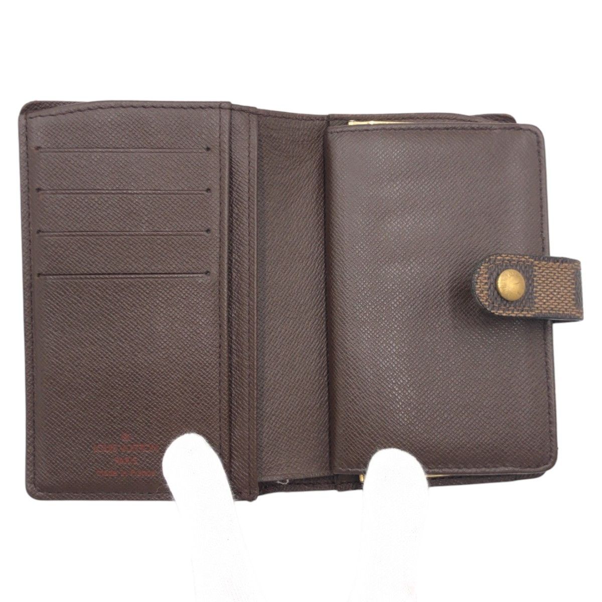 Louis Vuitton Louis Vuitton Louis Vuitton Damier Compact Wallet N61664 Canvas Short Wallet N61664 in Very Good Condition Size ONE SIZE - 8 Thumbnail