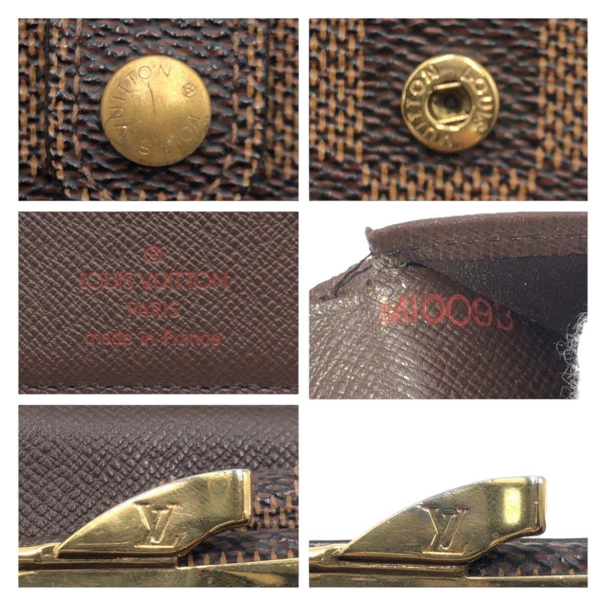 Louis Vuitton Louis Vuitton Louis Vuitton Damier Compact Wallet N61664 Canvas Short Wallet N61664 in Very Good Condition Size ONE SIZE - 4 Thumbnail