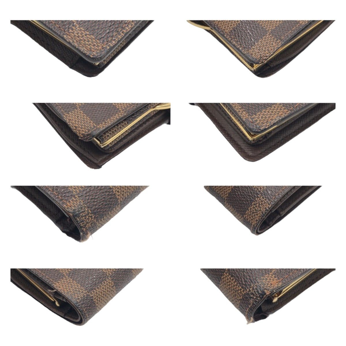 Louis Vuitton Louis Vuitton Louis Vuitton Damier Compact Wallet N61664 Canvas Short Wallet N61664 in Very Good Condition Size ONE SIZE - 3 Thumbnail