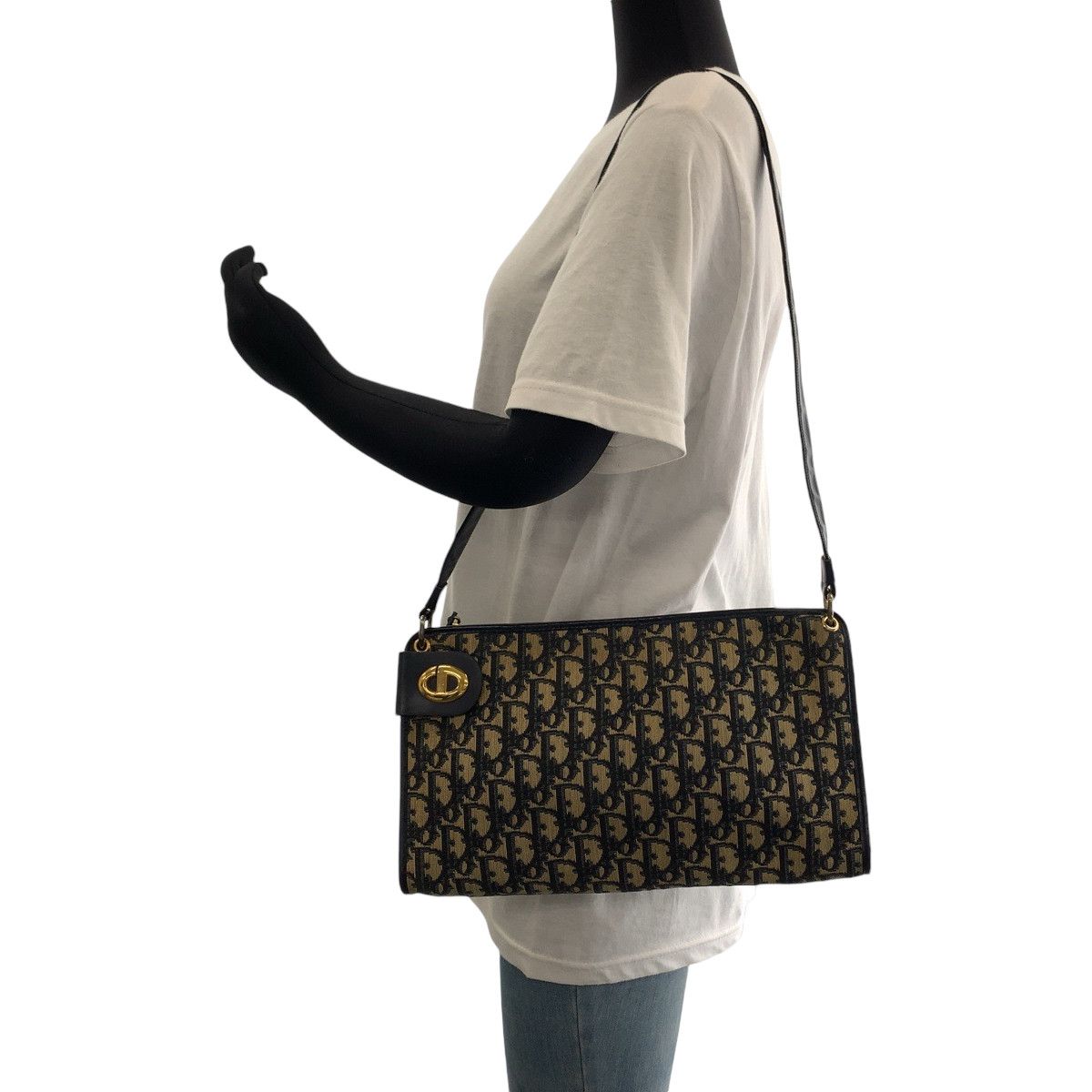 Dior Dior Dior Vintage Trotter Canvas Shoulder Bag Canvas Crossbody Bag Size ONE SIZE - 7 Thumbnail