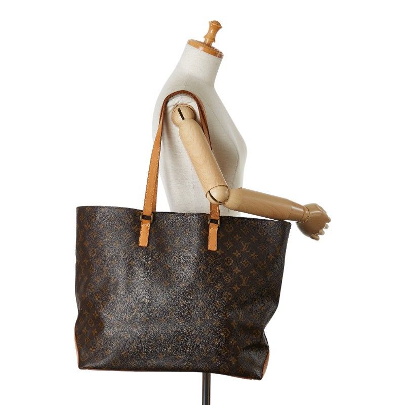 Louis Vuitton Louis Vuitton Louis Vuitton Monogram Cabas Alto Tote Bag M51152 Brown PVC Leather Canvas Tote Bag M51152 in Very Good Condition Size ONE SIZE - 13 Thumbnail