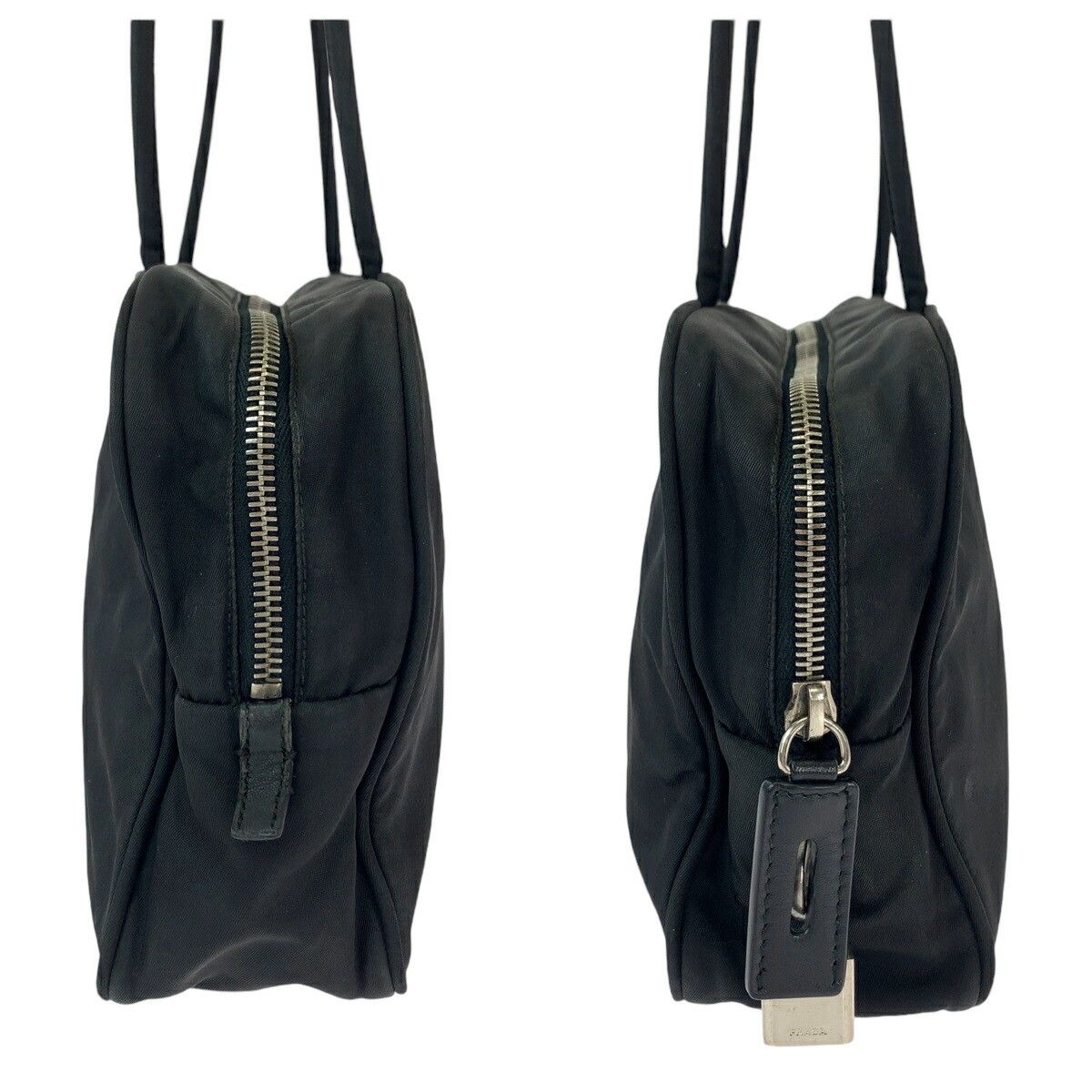 Prada Prada Prada Nylon Tessuto Logo Plate Shoulder Bag Canvas Crossbody Bag in Very Good Condition Size ONE SIZE - 8 Thumbnail