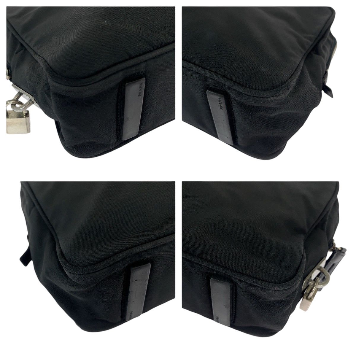 Prada Prada Prada Nylon Tessuto Logo Plate Shoulder Bag Canvas Crossbody Bag in Very Good Condition Size ONE SIZE - 3 Thumbnail