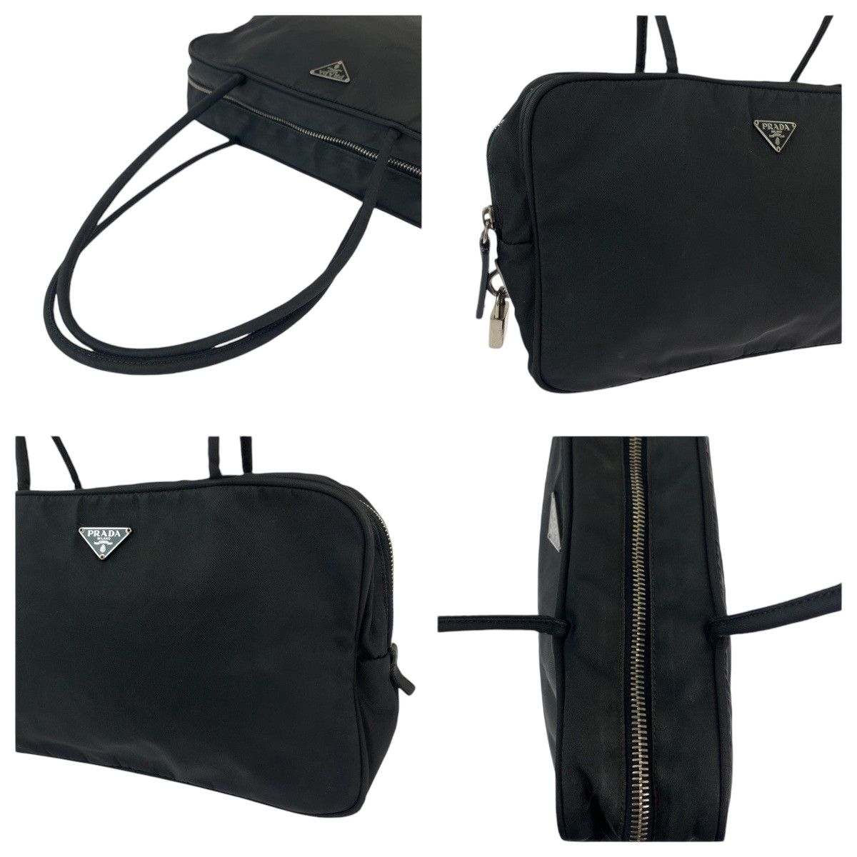 Prada Prada Prada Nylon Tessuto Logo Plate Shoulder Bag Canvas Crossbody Bag in Very Good Condition Size ONE SIZE - 5 Thumbnail