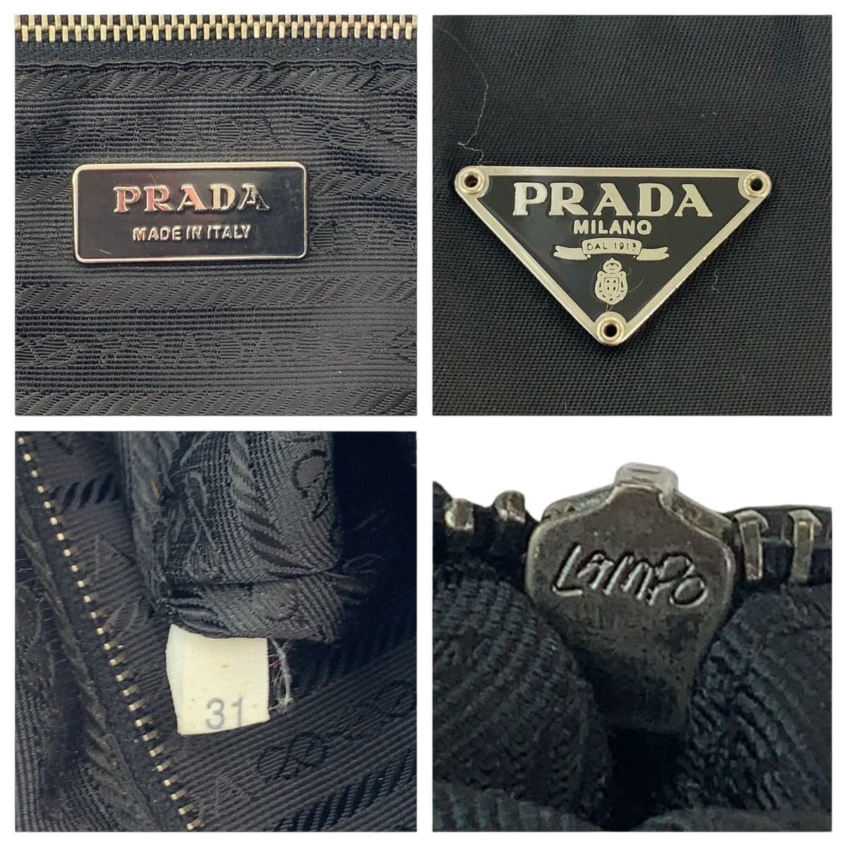 Prada Prada Prada Nylon Tessuto Logo Plate Shoulder Bag Canvas Crossbody Bag in Very Good Condition Size ONE SIZE - 4 Thumbnail
