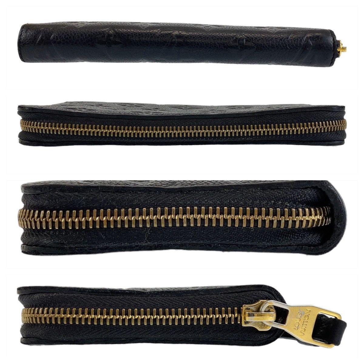 Louis Vuitton Louis Vuitton Louis Vuitton Monogram Empreinte Zippy Wallet Black M61864 Leather Long Wallet M61864 Size ONE SIZE - 9 Thumbnail