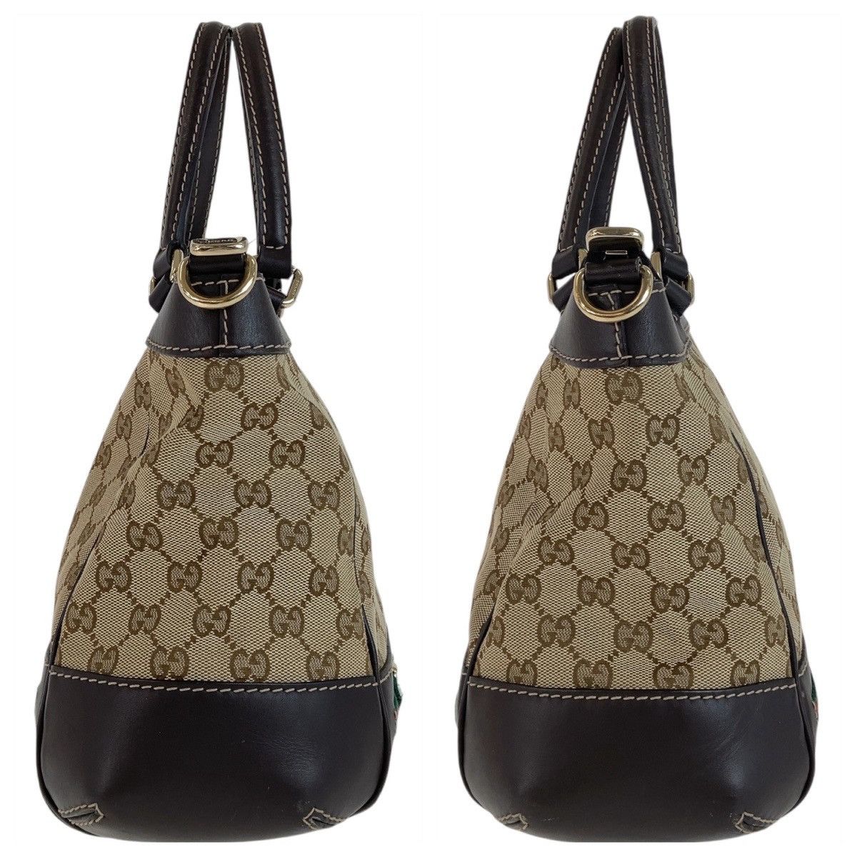 Gucci Gucci Gucci GG Canvas Leather Princy Tote Bag Canvas Tote Bag 269894 Size ONE SIZE - 5 Thumbnail