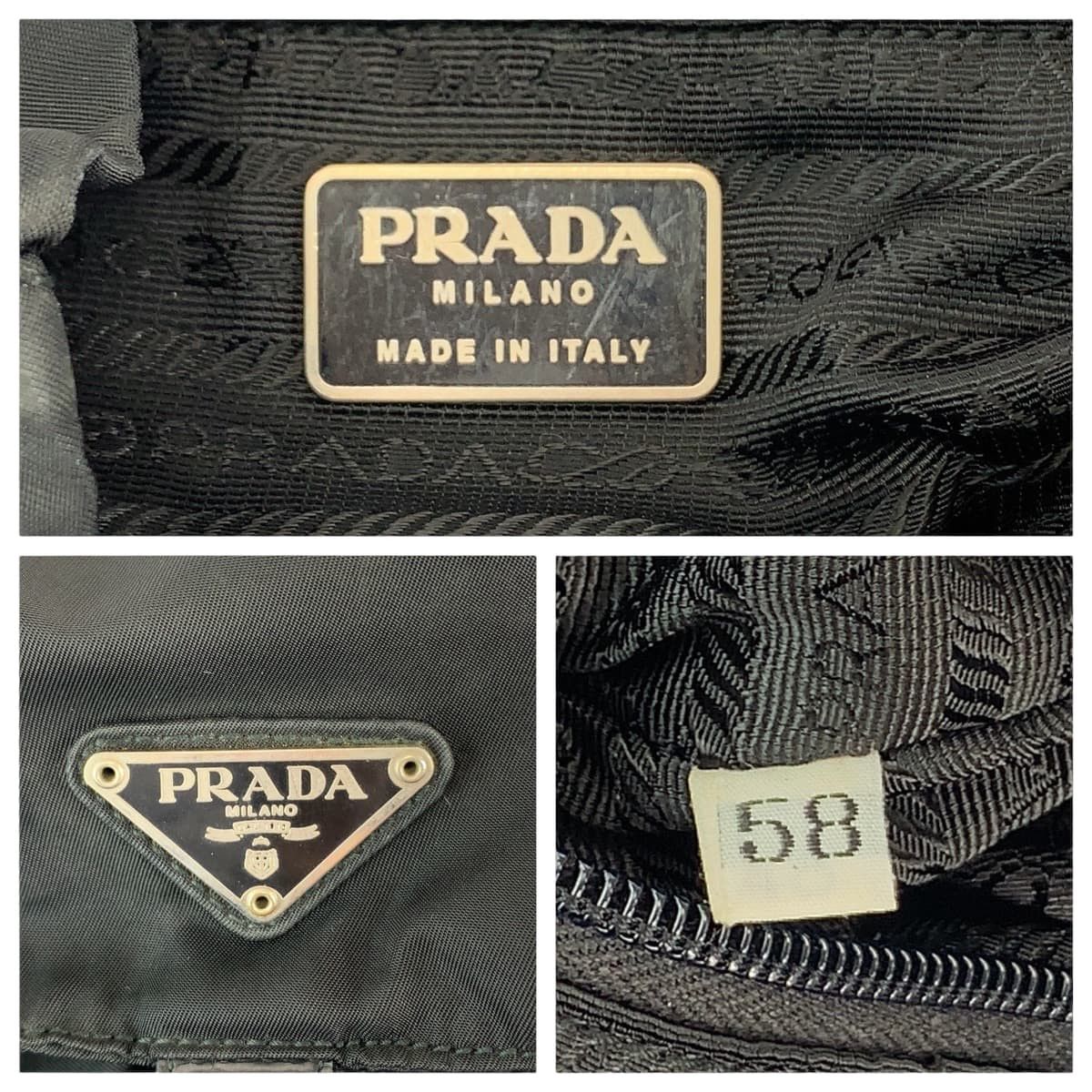 Prada Prada Prada Nylon Tessuto Logo Backpack Canvas Backpack B4650 Size ONE SIZE - 4 Thumbnail