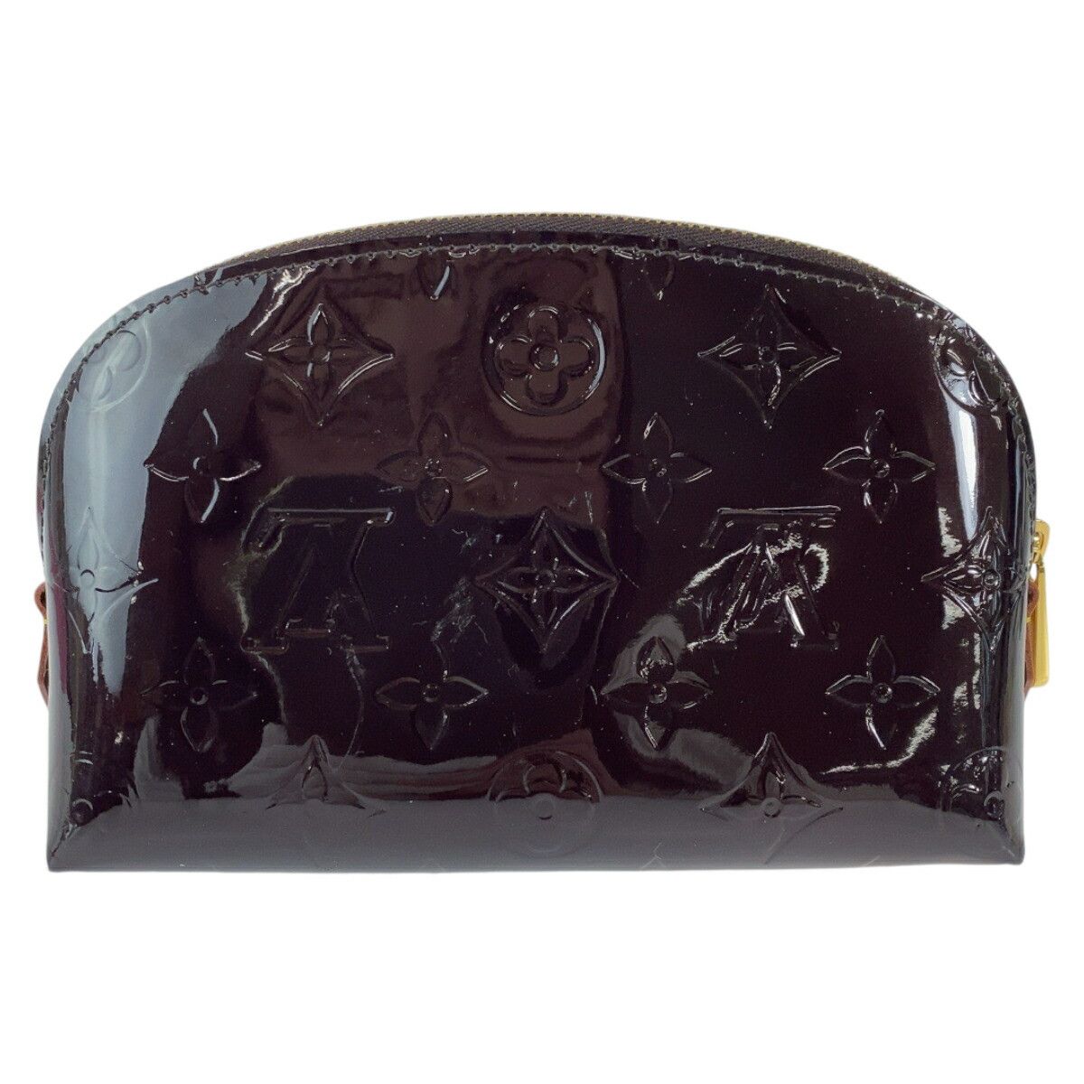 Louis Vuitton Louis Vuitton Louis Vuitton Monogram Vernis Amarante Cosmetic Pouch Leather Vanity Bag M91495 in Very Good Condition Size ONE SIZE - 2 Thumbnail