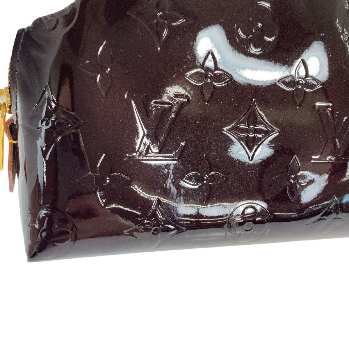 Louis Vuitton Louis Vuitton Louis Vuitton Monogram Vernis Amarante Cosmetic Pouch Leather Vanity Bag M91495 in Very Good Condition Size ONE SIZE - 5 Thumbnail