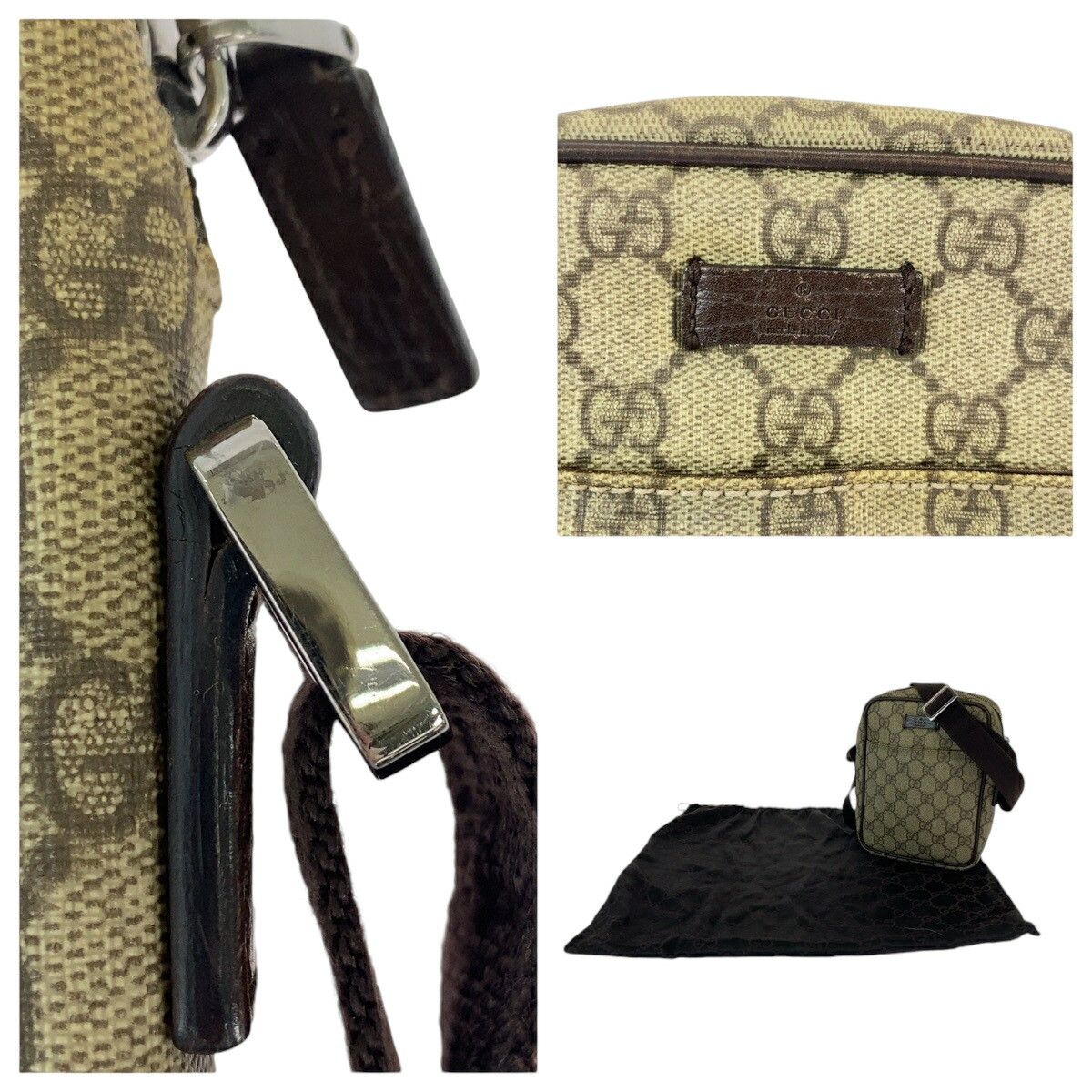 Gucci Gucci Gucci GG Supreme Canvas Shoulder Bag Canvas Crossbody Bag 122754 in Very Good Condition Size ONE SIZE - 5 Thumbnail